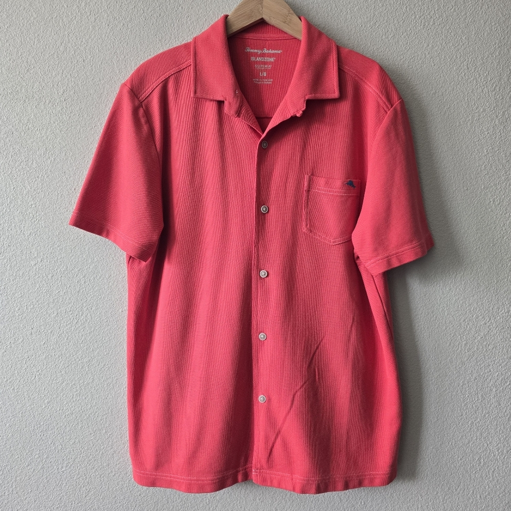 Tommy Bahama Island Zone Shirt Supima Cotton Large